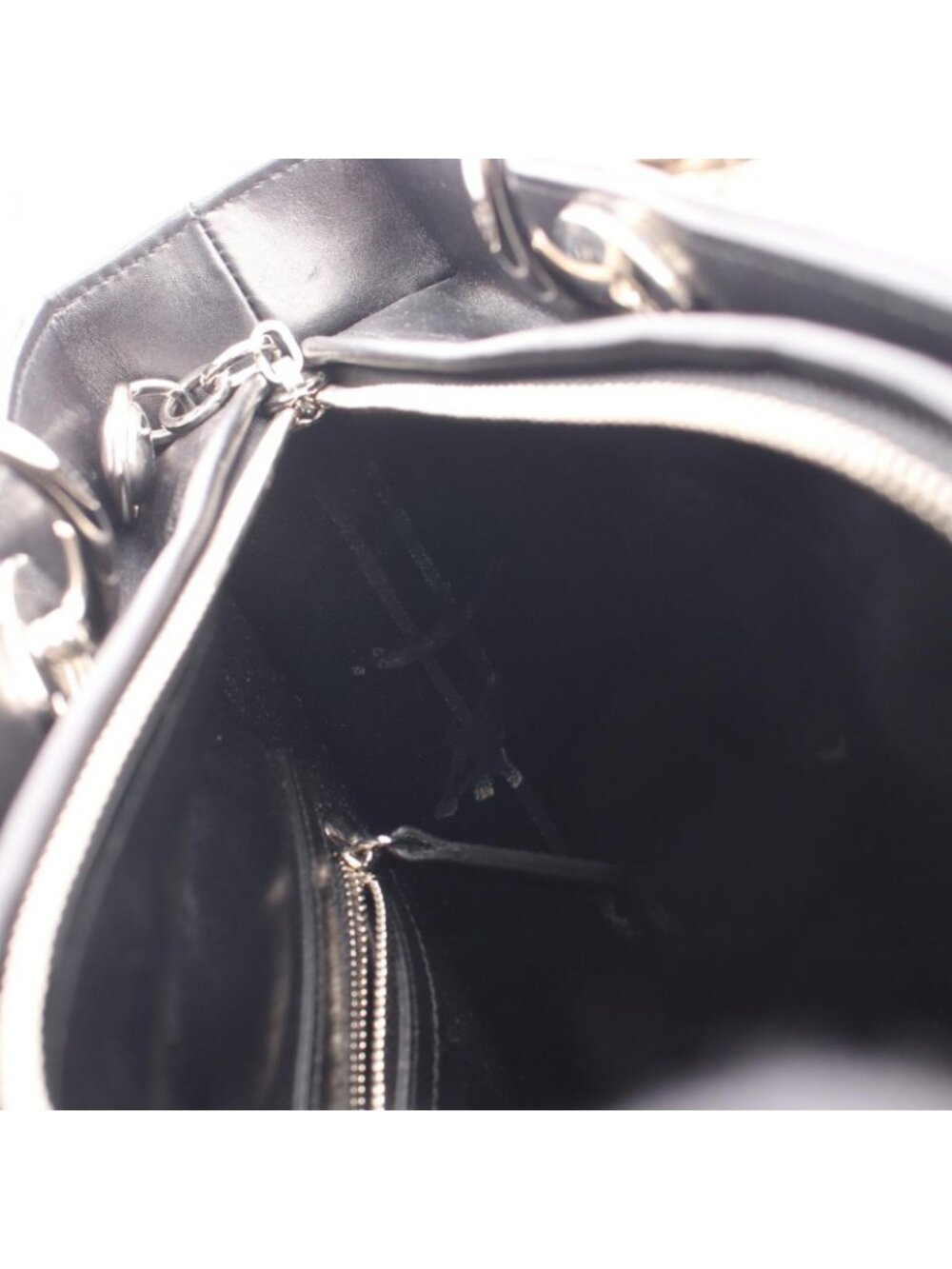 Dior Handbag Lady Dior Large Patch 2-Way Black Multi Leather Lady Dior Tote - Picture 7 of 9